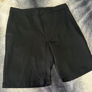 Black Performance Golf Shorts